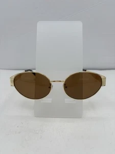 Retro Oval Gold Frame sunglasses - Picture 1 of 4