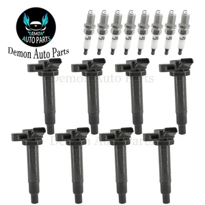 8pcs Ignition Coil and Spark Plug For 1998-2007 Toyota Land Cruiser 4.7L V8 - Picture 1 of 8
