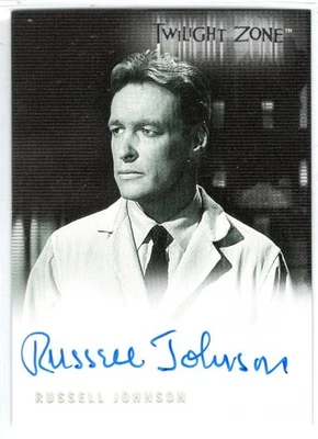TWILIGHT ZONE SERIES 3 A45 RUSSELL JOHNSON GILLIGAN'S ISLAND PROFESSOR AUTOGRAPH - Image 1 of 2