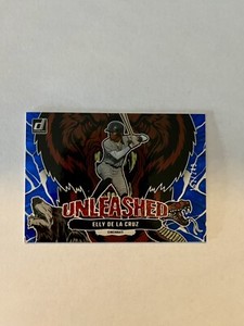 2023 Panini Donruss #U7 Elly De La Cruz Unleashed Blue Insert #'d /249