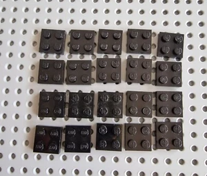 LEGO Platte Bauplatte Basisplatte 2x2 schwarz 20 stück black basic plate 3022 R2 - Bild 1 von 1