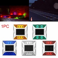 Deck Traffic Street Outdoor Solar Power Path Square Road Stud Light Pathway Lamp