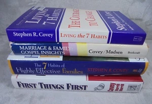 Lot of 4 Stephen R. Covey Books "Living The 7 Habits", "First Things First" etc - Picture 1 of 6