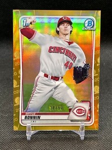 2020 Bowman Chrome Draft Bryce Bonnin 1st Prospect Gold Refractor /50 #BD-74