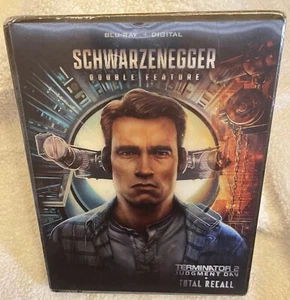 Schwarzenegger Double Feature-Terminator 2 Judgement Day/Total Recall Steelbook - Picture 1 of 6