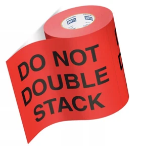 Do Not Double Stack 8” X 10” Jumbo Pallet Protector Stickers Bright Neon Labels - Picture 1 of 5