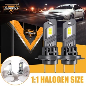 AUXBEAM H7 LED Headlight Bulbs High Low Beam 400% Brighter 12000LM Plug and Play - Picture 1 of 11