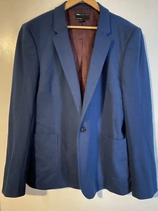 ASOS DESIGN blazer 52 Plus Long  in Blue  - Picture 1 of 9
