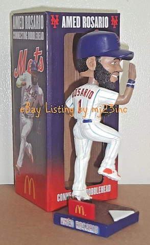 AMED ROSARIO BOBBLEHEAD 2020 NEW YORK METS SGA #1 CONNECTING HIGH FIVE McDONALDS Cover