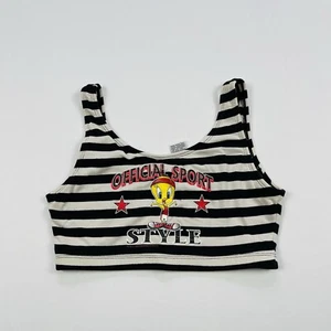 Sujetador deportivo atlético años 90 Warner Bros Tweety Bird 1996 vintage Looney Tunes talla:S - Imagen 1 de 15