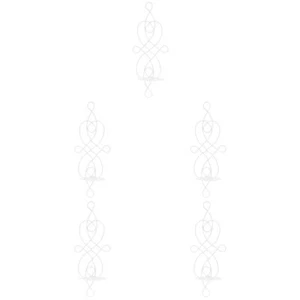 5 Sets Kerzenhalter Holz Wand Weiß Gotischer Rustikaler Zur Wandmontage - Bild 1 von 12