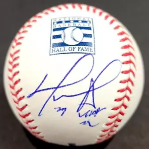 David Ortiz signed HOF 22 Hall of Fame Logo Baseball autograph Beckett BAS Holo - Picture 1 of 2