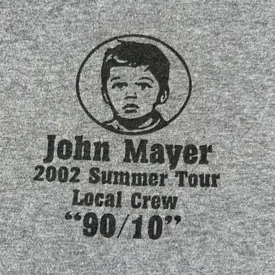 VINTAGE John Mayer 2002 Summer Tour Shirt XL Graphic Short Sleeve “crew Shirt” - Image 1 of 4