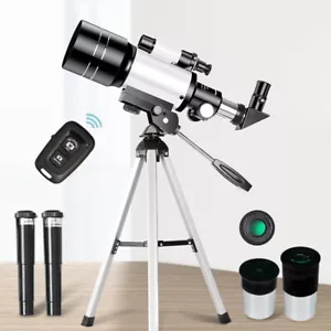 Travel Telescope 70mm Aperture Refractor 15X-150X Astronomy Beginners Gifts - Picture 1 of 11