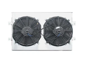 Aluminum Shroud +Fans FOR 1963-1968 Chevrolet Impala Bel Air El Camino Biscayne - Picture 1 of 1