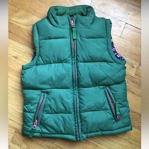 Mini Boden Green Puffer Zip up Vest 4-5 - Picture 1 of 3