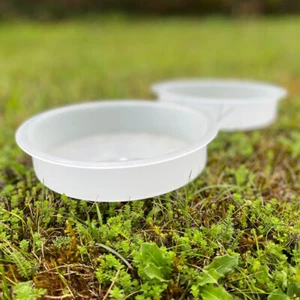 Bird Bath Replacement Water Dish Bird Feeding Stations Plastic Spares (Set of 2) - Picture 1 of 10