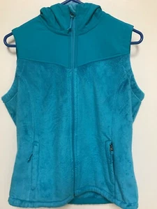 Made for Life Womens M Hooded Vest Turquise 2 Zippered Pockets Poly Front Zipper - Picture 1 of 7