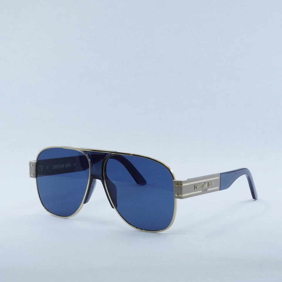 DIOR DIORSIGNATURE A3U B0B0 Gold / Blue 61-13-140 Sunglasses