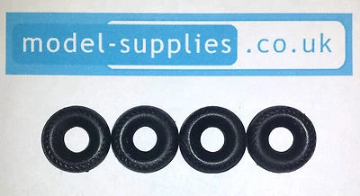 Dinky 20mm Reproduction Black Herringbone Tyres Early Dinky Supertoys - Image 1 of 4