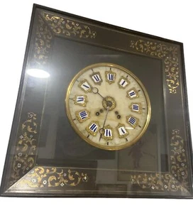 Pendule Horloge Œil De Bœuf XIX EME SIÈCLE Peyraudel Carcassonne Napoleon III - Foto 1 di 8