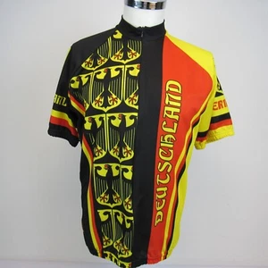 Vintage Cycling Jersey World Jerseys Germany Deutschland Size XL Multicolor - Picture 1 of 12