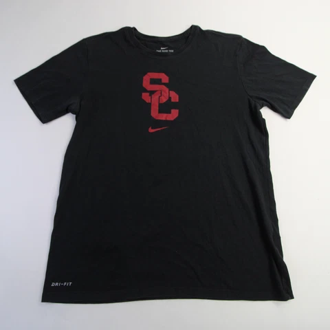 USC Trojans Nike Dri-Fit Short Sleeve Shirt Men's Black Used Cover