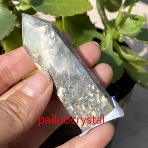 56g Natural Amazonite Obelisk Quartz Crystal Point Gem Reiki Healing 66mm - Picture 1 of 7