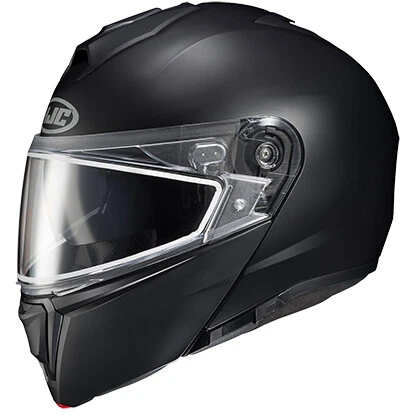 Casco de nieve modular de color liso HJC i90 con protector de doble panel semiplano negro 5XL Foto 1 de 1