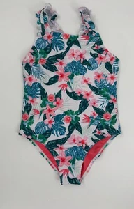 Girls Feathers & Arrow Lola Paradise Island Tiropical Print One-Piece Swimsuit 8 - Picture 1 of 8