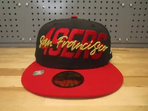 SAN FRANCISCO 49ERS New Era 59FIFTY 2022 DRAFT ON-STAGE Fitted Hat Size Multi - Picture 1 of 6