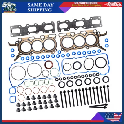 Full Gasket Set Head Bolts For 2009-2010 Ford Edge Explorer Flex Taurus 3.5L V6 - Изображение 1 из 4