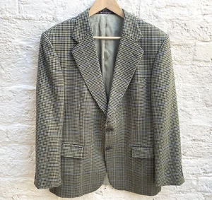 Emidio Tucci Bold Dogtooth Check with Windowpane Wool Country Style Blazer UK 42 - Bild 1 von 10