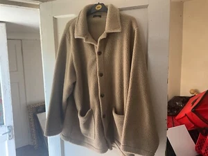 giacca pile uomo st michaels vintage ecru marl full zip L Large - Foto 1 di 3