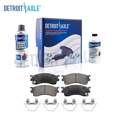 Front Ceramic Brake Pads + Hardware for 2001 2002 2003 Mazda Protege Protege 5 - Image 1 of 4