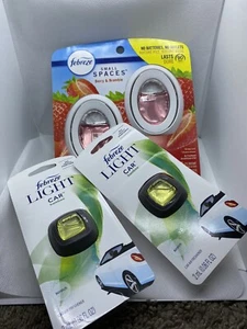 Febreze Berry Bramble Small Spaces 2-Pk & 2 Pk Febreze Light Car Air Fresheners - Picture 1 of 3