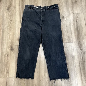 WAH Maker Frontier Herren 36x25 gestreift Western Schnalle hinten 90er Vintage Cutoff - Bild 1 von 12