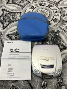 TOP Zustand seltenes Modell Sony D-E200CD Walkman ~ voll funktionsfähig mit Kopfhörer - Bild 1 von 3