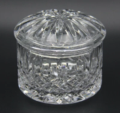 1983-2010 STUART Crystal Shaftesbury Storage Jar Made in England - Like New - Image 1 of 4