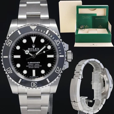 Rolex Submariner 2017 como nuevo sin fecha 114060 acero negro cerámica caja de reloj de 40 mm Foto 1 de 4