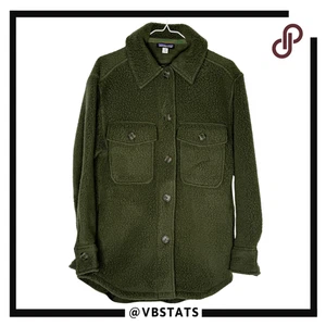 Camarra retro Patagonia para mujer polar con botones aguja de pino verde XS - Imagen 1 de 10