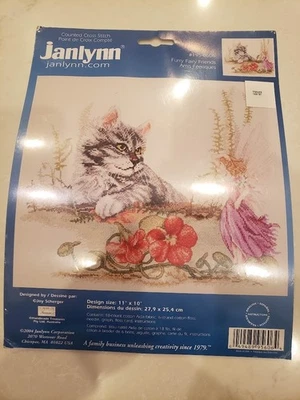 Nuevo KIT de punto de cruz contado Furry Fairy Friends Janlynn Furry Fairy Friends Foto 1 de 2
