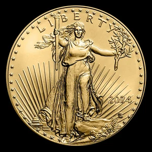 2024 $50 1-oz American Gold Eagle BU - Picture 1 of 3