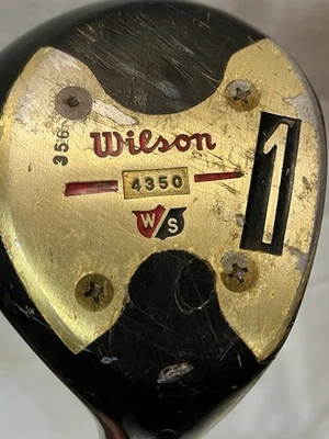 Vintage Wilson 4350 Persimmon Head 1 Driver Golfschläger RH Pro Staff Modell #356 - Bild 1 von 4