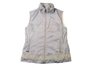 Sportalm Gilet Blue Size 14 Small Full Zip Vintage 90s Festivals Training Top - Picture 1 of 17