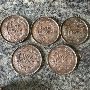 1856 Flying Eagle Cent Oversized Fantasy 3” Coaster Lot Of 5 - Picture 1 of 3