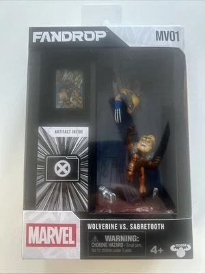 Paquete de 2 figuras Moose Toys Marvel Fandrop MV01 Wolverine Vs. Sabretooth Foto 1 de 3