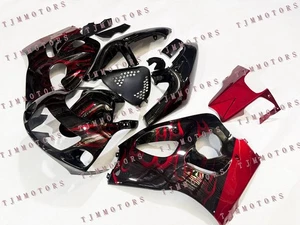For GSXR600/750 1996-1999 Srad Black Red ABS COMPRESS Mold Bodywork Fairing Kit - Picture 1 of 8