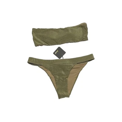 F**K Effek Costume Bikini due pezzi Donna Verde a fascia taglia L - Immagine 1 di 4