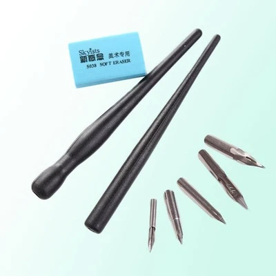 Nib Eraser Art Painting Tools Manga Pen Set Calligraphy Tip - Image 1 of 4